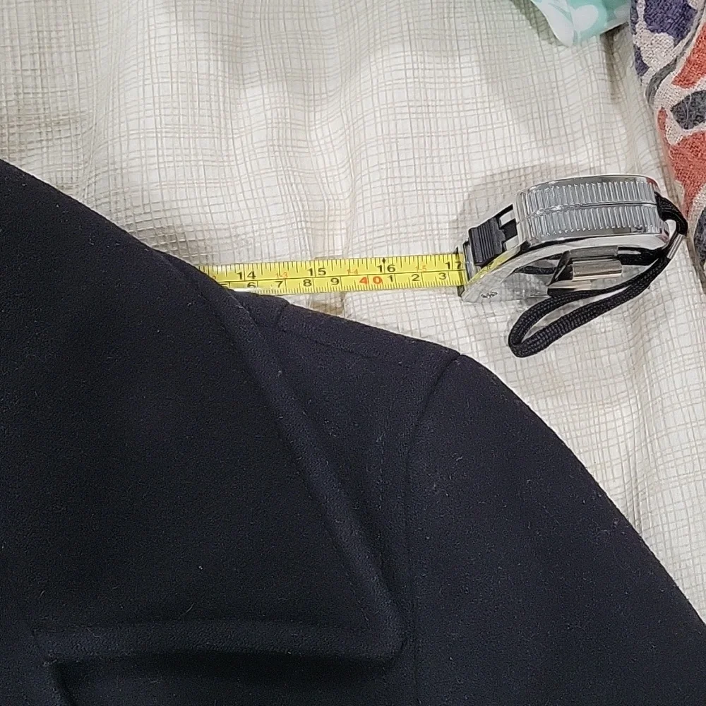 J. Crew black double breasted wool and thinsulate peacoat - Picture 11 of 13